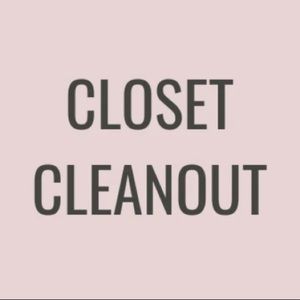 CLOSET CLEANOUT
